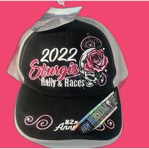 2022 Sturgis,SD Black Hills Motorcycle Rally & Races-82nd Women's Cap NWT